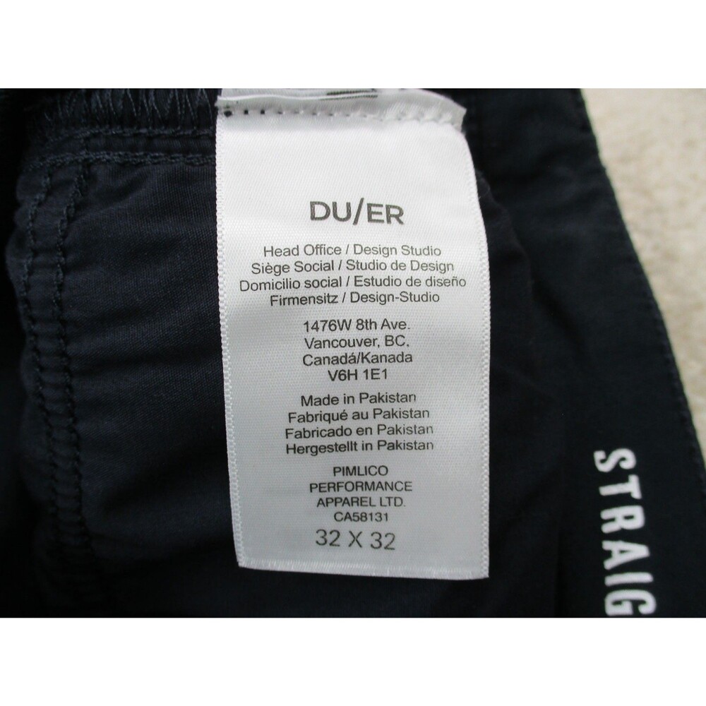 DU/ER Jeans Mens 32 Blue N2X Straight Fit Stretch Denim No Sweat Duer 32x31 - Picture 8 of 15